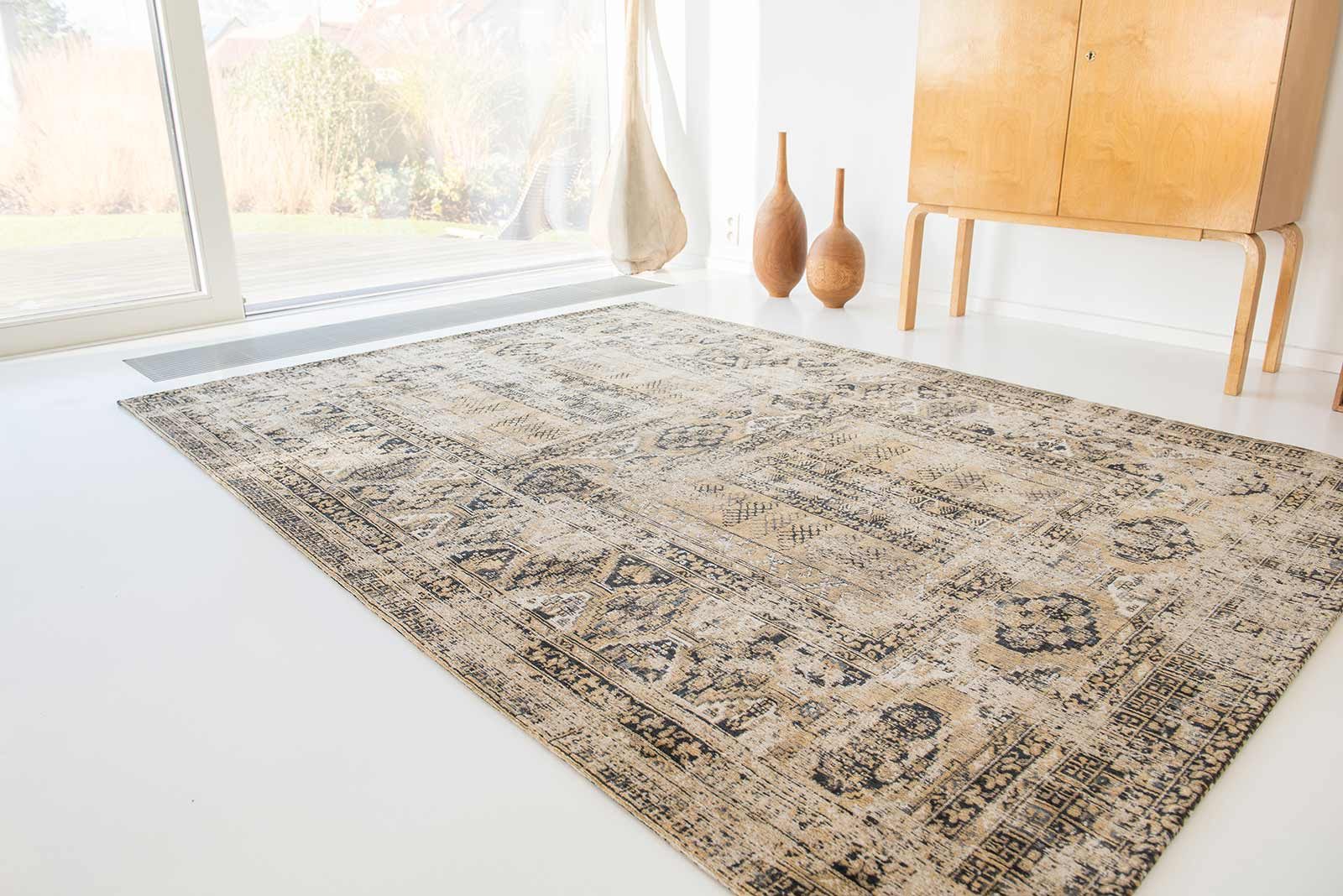 tapis Louis De Poortere LX8720 Antiquarian Antique Hadschlu Agha Old Gold interior