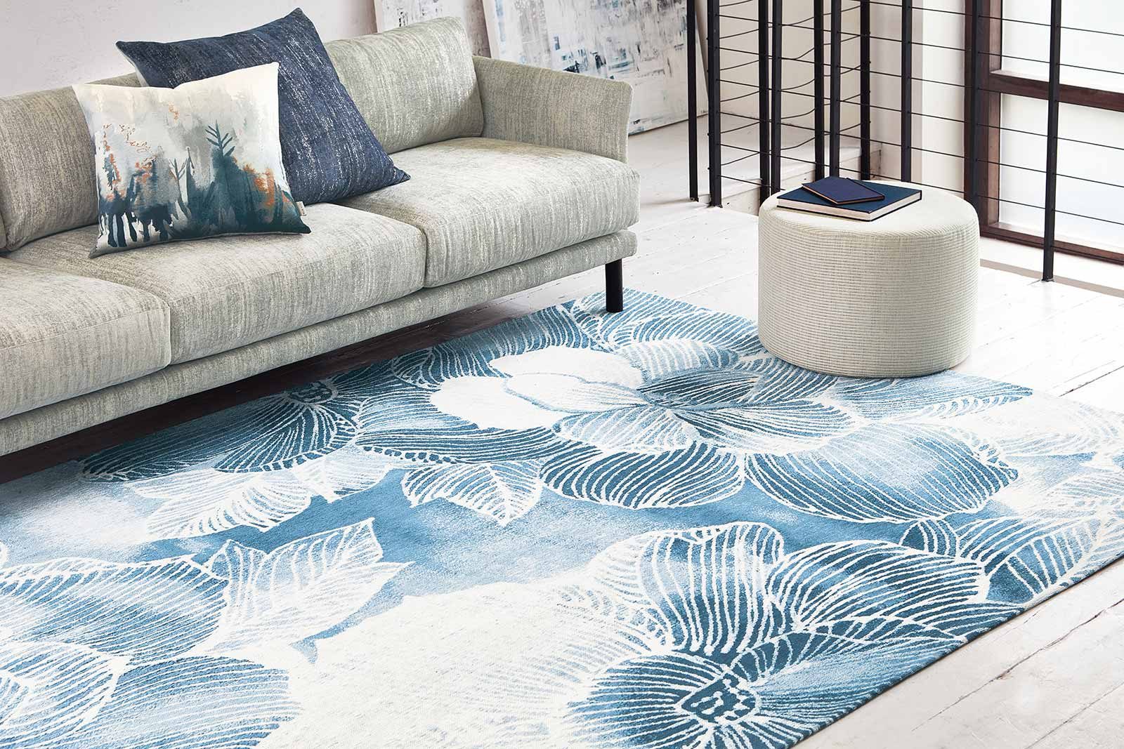 Louis De Poortere tapis Villa Nova LX 8756 Akina Indigo interior