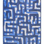 Louis De Poortere tapis Craft Kuba 9336 Ultramarine