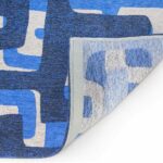 Louis De Poortere tapis Craft Kuba 9336 Ultramarine back