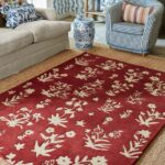 Sanderson Woodland Glade Damson Red 146800 interior 2