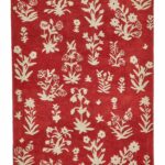 Sanderson Woodland Glade Linen Damson Red 146800 A