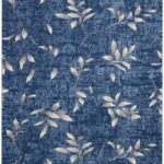 Calvin Klein tapis River Flow CK001 RFV03 NAVIV NAVY IVORY 8X10 099446851963
