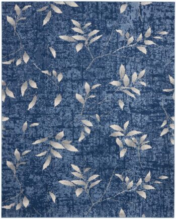 Calvin Klein tapis River Flow CK001 RFV03 NAVIV NAVY IVORY 8X10 099446851963
