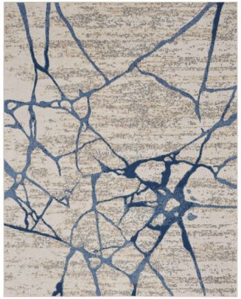 Calvin Klein tapis River Flow CK001 RFV05 IVBLU IVORY BLUE 8X10 099446845832