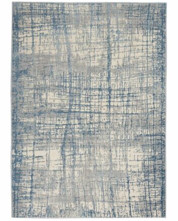 Calvin Klein tapis Rush CK950 CK950 IVBLU IVORY BLUE 5X7 099446756480 C