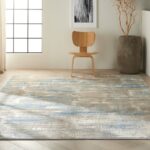 Calvin Klein tapis Rush CK950 CK951 BLBGE BLUE BEIGE 7x10 099446784094 interior 1