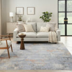 Nourison tapis Abstract Hues ABH01 GRYBL GREY BLUE 5X8 099446906021 interior 3