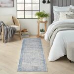 Nourison tapis Abstract Hues ABH02 BLGRY BLUE GREY 2x8 099446906304 interior 1