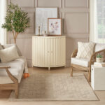 Nourison tapis Alessia ALE01 BEIGE 5x8 099446901958 interior 3