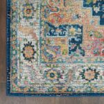 Nourison tapis Ankara Global ANR11 BLUMT BLUE MULTI 5x8 099446498076 CR C
