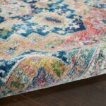 Nourison tapis Ankara Global ANR11 BLUMT BLUE MULTI 5x8 099446498076 TX01 C