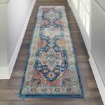 Nourison tapis Ankara Global ANR11 BLUMT BLUE MULTICOLOR 2x6 099446498014 interior 1 C