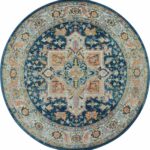 Nourison tapis Ankara Global ANR11 BLUMT BLUE MULTICOLOR 4xRND 099446498052 flat C