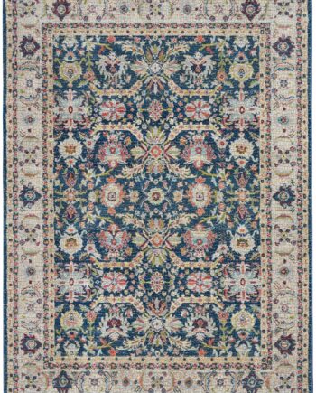 Nourison tapis Ankara Global ANR13 NAVMT NAVY MULTI 5x8 099446498328 flat C