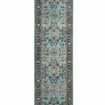 Nourison tapis Ankara Global ANR14 TEAL MULTI 2x6 099446498403 flat C
