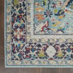 Nourison tapis Ankara Global ANR14 TEAL MULTI 5x8 099446498441 CR C