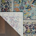 Nourison tapis Ankara Global ANR14 TEAL MULTI 5x8 099446498441 CRB