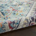Nourison tapis Ankara Global ANR14 TEAL MULTI 5x8 099446498441 TX01 C