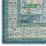 Nourison tapis Ankara Global ANR17 IVLTB IVORY LIGHT BLUE 5X8 099446855862 CRW