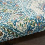 Nourison tapis Ankara Global ANR17 IVLTB IVORY LIGHT BLUE 5X8 099446855862 TX01