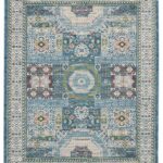 Nourison tapis Ankara Global ANR17 IVLTB IVORY LIGHT BLUE 8x10 099446855909