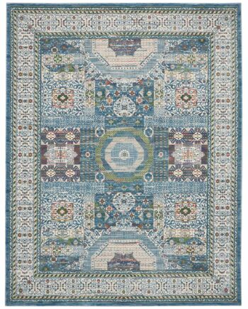 Nourison tapis Ankara Global ANR17 IVLTB IVORY LIGHT BLUE 8x10 099446855909