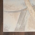 Nourison tapis Brush Strokes BSK01 BGEGY BEIGE GREY 5x7 099446898944 CR