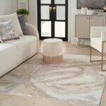 Nourison tapis Brush Strokes BSK01 BGEGY BEIGE GREY 5x7 099446898944 interior 1
