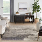 Nourison tapis Celestial CES02 IVGRY IVORY GREY 5x7 099446149107 interior 3