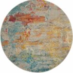 Nourison tapis Celestial CES02 SEALF 6X6 099446362254 MAIN