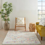 Nourison tapis Damask DAS06 MULTI MULTICOLOR 5X7 99446836830 interior 3