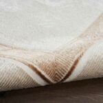 Nourison tapis Glitz GLZ08 IVCRM IVORY CREAM 5X7 099446134691 TX01