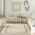 Nourison tapis Glitz GLZ08 IVCRM IVORY CREAM 5X7 099446134691 interior 1