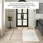 Nourison tapis Glitz GLZ08 IVCRM IVORY CREAM 5X7 099446134691 interior 3