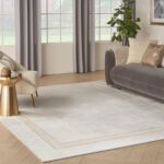 Nourison tapis Glitz GLZ08 IVCRM IVORY CREAM 8x10 099446134707 interior 1