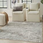 Nourison tapis Glitz GLZ20 GRYMT GREY MULTICOLOR 5x7 099446951090 interior 1