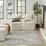 Nourison tapis Glitz GLZ20 GRYMT GREY MULTICOLOR 5x7 099446951090 interior 3
