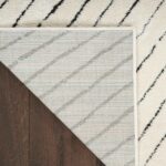 Nourison tapis Modern Comfort MNC01 IVBLK IVORY BLACK 5x7 099446902139 CRB