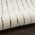 Nourison tapis Modern Comfort MNC01 IVBLK IVORY BLACK 5x7 099446902139 TX01