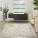 Nourison tapis Modern Comfort MNC01 IVBLK IVORY BLACK 5x7 099446902139 interior 4