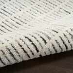 Nourison tapis Modern Comfort MNC03 IVBLK IVORY BLACK 5x7 099446902153 TX01