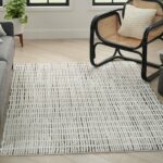 Nourison tapis Modern Comfort MNC03 IVBLK IVORY BLACK 5x7 099446902153 interior 1