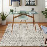 Nourison tapis Modern Comfort MNC03 IVBLK IVORY BLACK 5x7 099446902153 interior 4