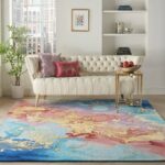 Nourison tapis Prismatic PRS18 MULTI 8X10 099446783356 interior 1
