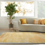 Nourison tapis Prismatic PRS19 GRYGD GREY GOLD 8x10 099446814265 AdStock 98412