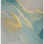 Nourison tapis Prismatic PRS27 GRSFM GREY SEAFOAM 8x10 099446891938