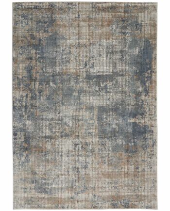 Nourison tapis Quarry QUA02 BLBGE BLUE BEIGE 5x7 099446746207