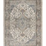 Nourison tapis Quarry QUA05 IVGRY IVORY GREY 5x7 099446746276