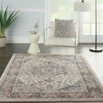Nourison tapis Quarry QUA05 IVGRY IVORY GREY 5x7 099446746276 interior 1